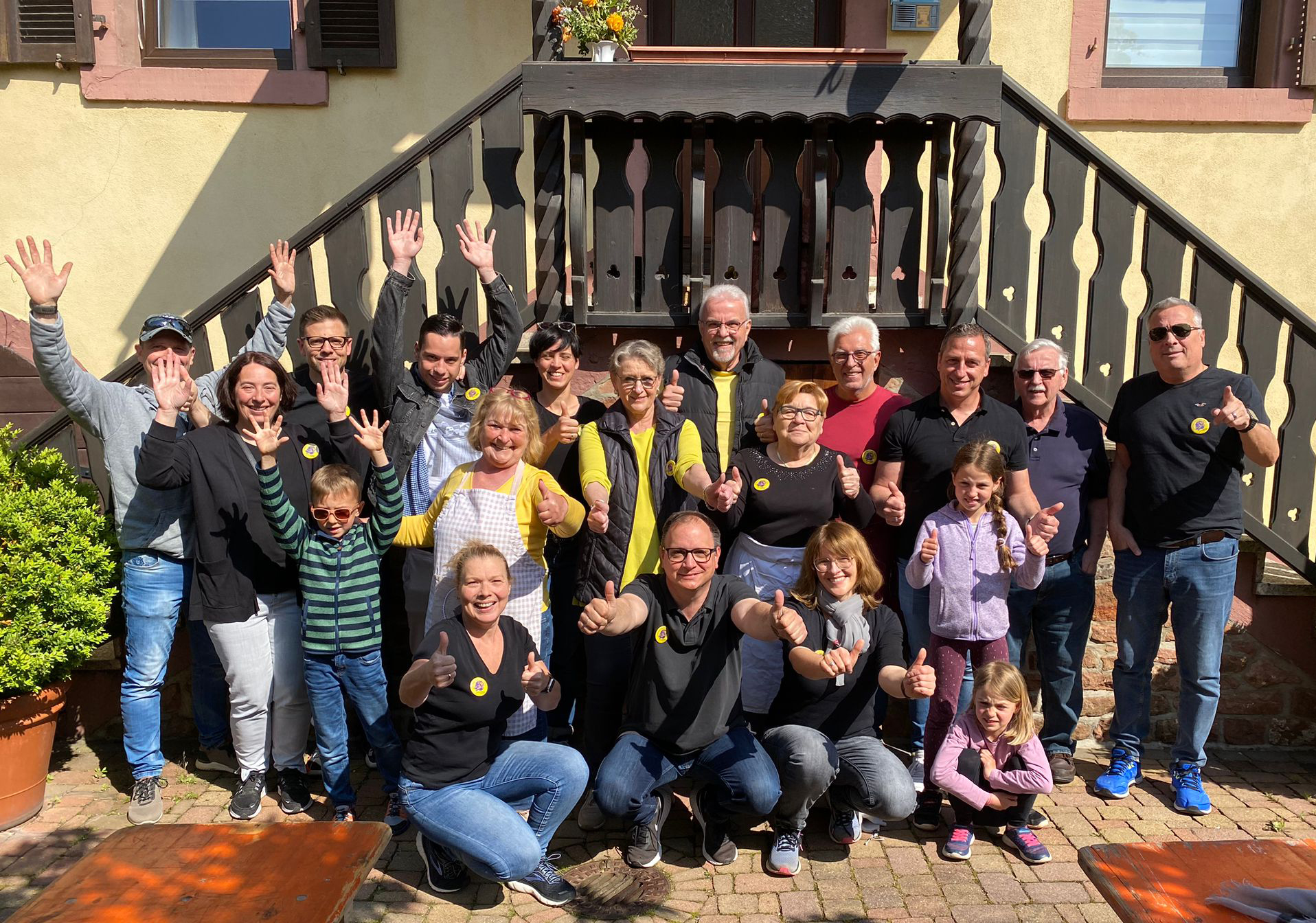 Ein unschlagbares Team: Die Helfer beim Vatertagsfest in Ochsenbach